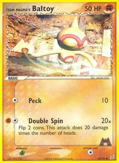 Team Magma's Baltoy [Peck | Double Spin]