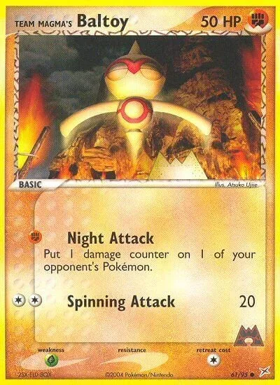 Team Magma's Baltoy [Night Attack | Spinning Attack]