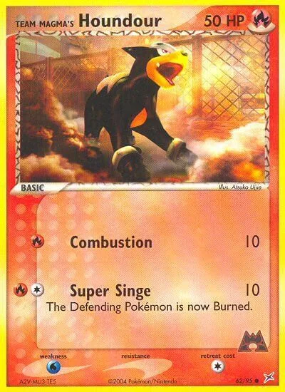 Team Magma's Houndour [Combustion | Super Singe]