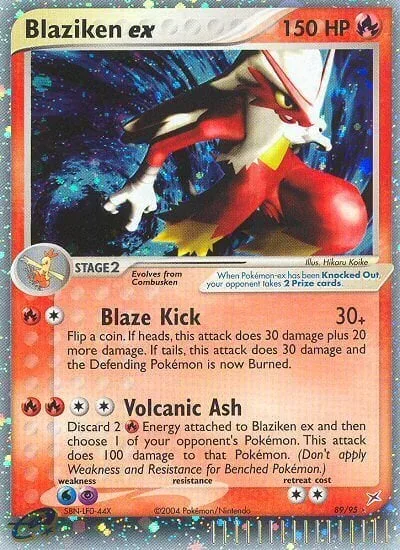 Blaziken ex [Blaze Kick | Volcanic Ash]