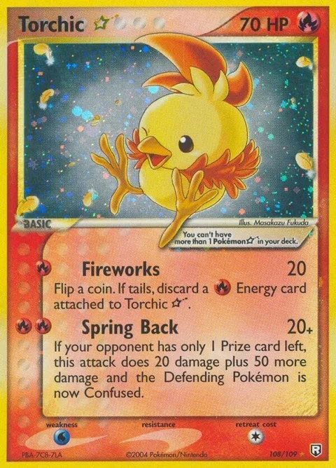 Torchic Gold Star [Fireworks | Spring Back]