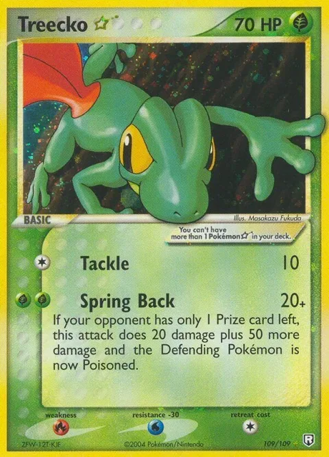 Treecko Gold Star [Tackle | Spring Back]