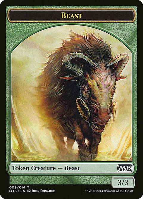 Beast Token (Green 3/3)