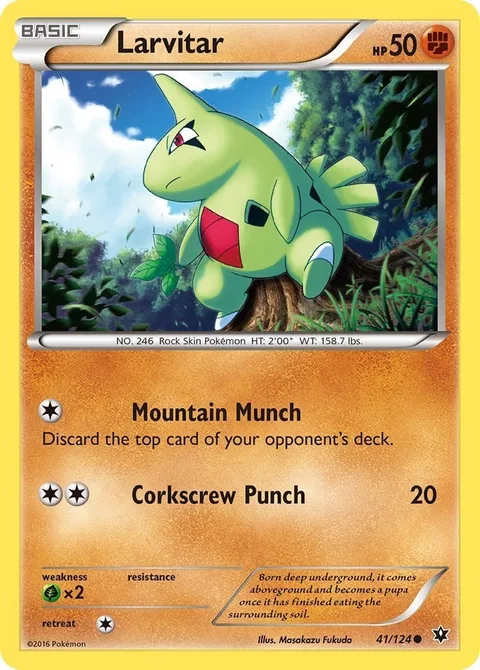 Larvitar [Mountain Munch | Corkscrew Punch]