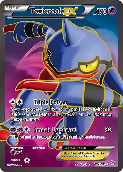 Toxicroak EX [Triple Poison | Smash Uppercut]