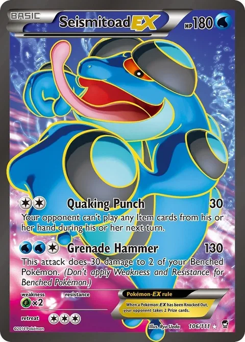 Seismitoad EX [Quaking Punch | Grenade Hammer]