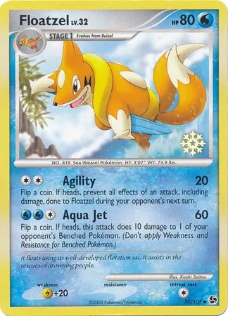 Floatzel Lv.32 [Agility | Aqua Jet]