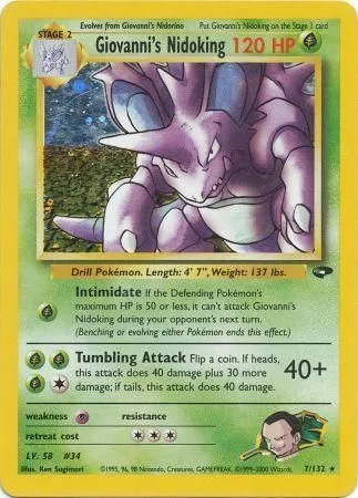 Giovanni's Nidoking [Intimidate | Tumbling Attack]