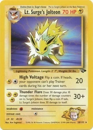 Lt. Surge's Jolteon [High Voltage | Thunder Flare]