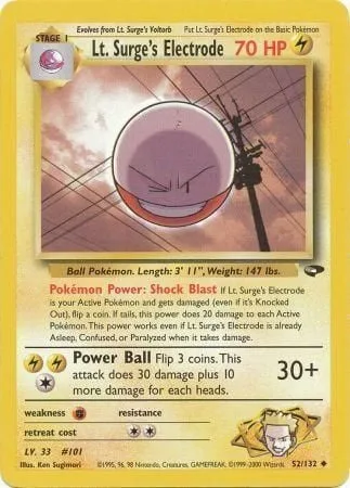 Lt. Surge's Electrode [Shock Blast | Power Ball]