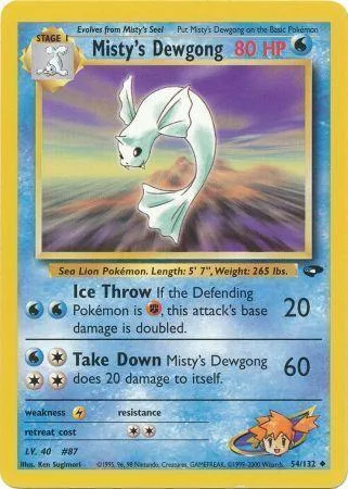 Misty's Dewgong [Ice Throw | Take Down]
