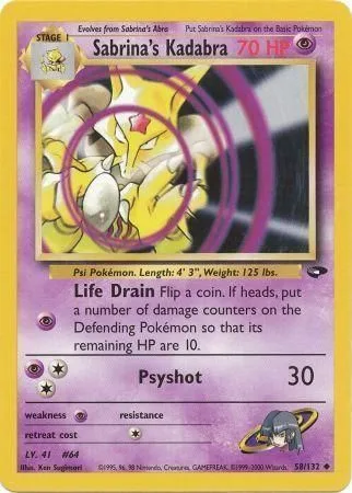 Sabrina's Kadabra [Life Drain | Psyshot]