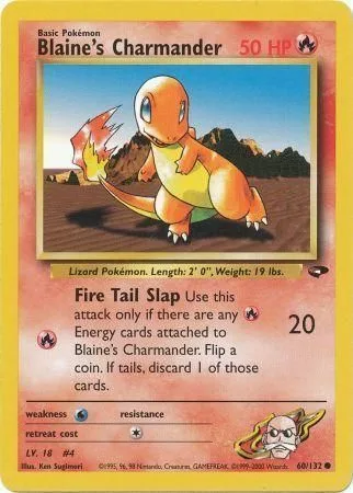 Blaine's Charmander [Fire Tail Slap]