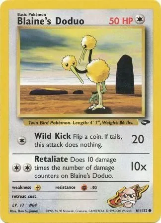 Blaine's Doduo [Wild Kick | Retaliate]