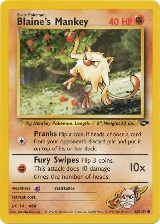 Blaine's Mankey [Pranks | Fury Swipes]