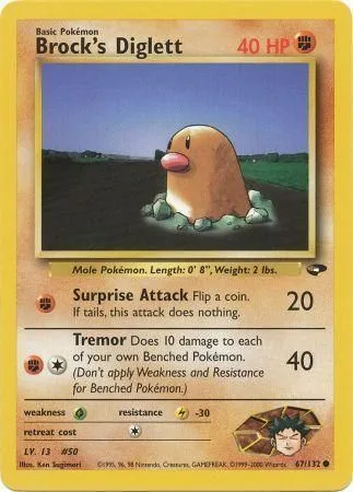 Brock's Diglett [Surprise Attack | Tremor]
