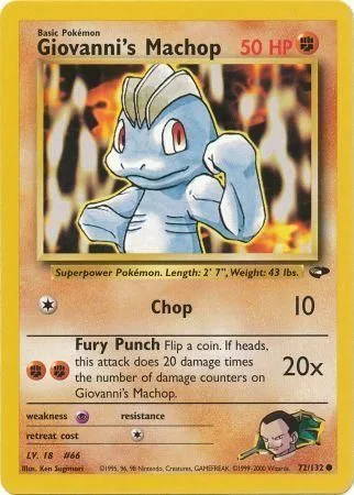 Giovanni's Machop [Chop | Fury Punch]