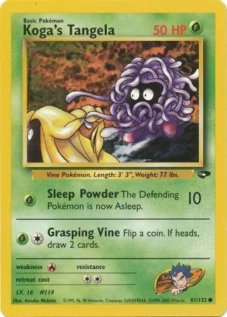 Koga's Tangela [Sleep Powder | Grasping Vine]