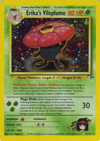 Erika's Vileplume [Pollen Defense | Mega Drain]