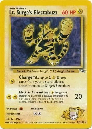 Lt. Surge's Electabuzz [Charge | Electric Current]