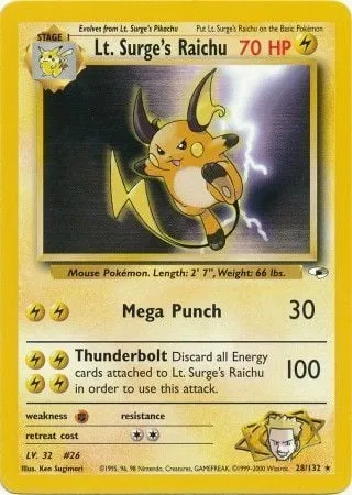 Lt. Surge's Raichu [Mega Punch | Thunderbolt]