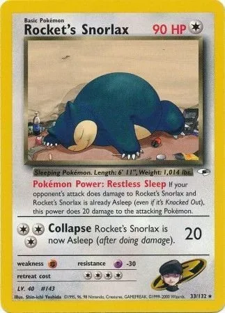 Rocket's Snorlax [Restless Sleep | Collapse]