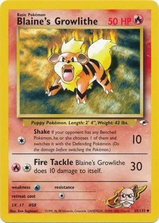 Blaine's Growlithe [Shake | Fire Tackle]