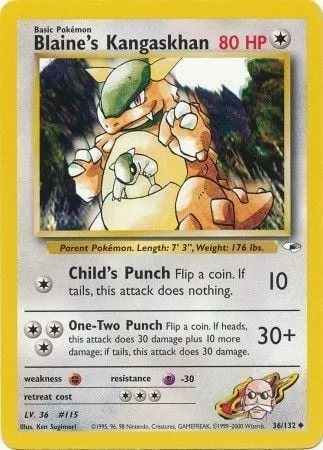 Blaine's Kangaskhan [Child's Punch | One-Two Punch]