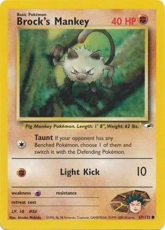 Brock's Mankey [Taunt | Light Kick]
