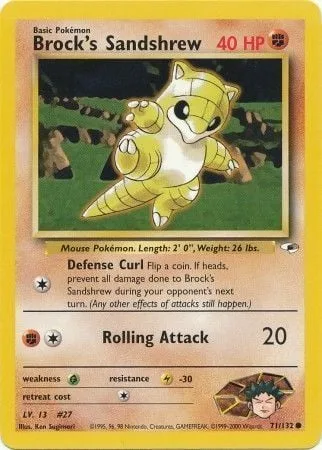 Brock's Sandshrew [Defense Curl | Rolling Attack]