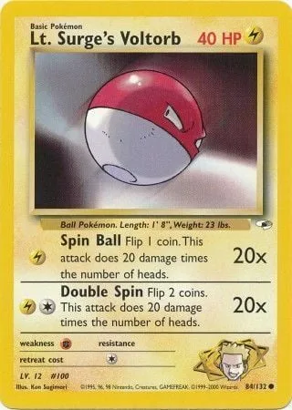 Lt. Surge's Voltorb [Spin Ball | Double Spin]