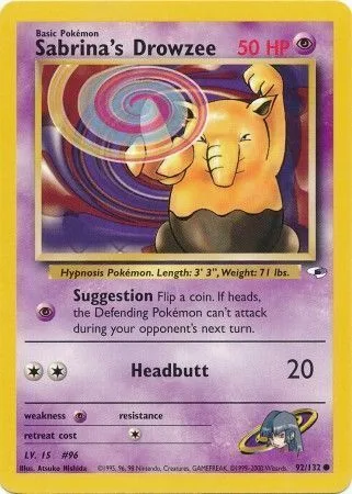 Sabrina's Drowzee [Suggestion | Headbutt]