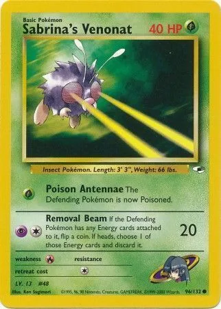 Sabrina's Venonat [Poison Antennae | Removal Beam]