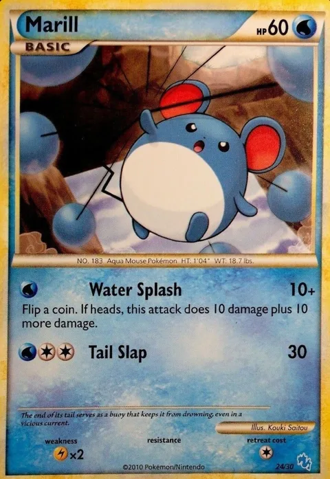 Marill [Water Splash | Tail Slap]