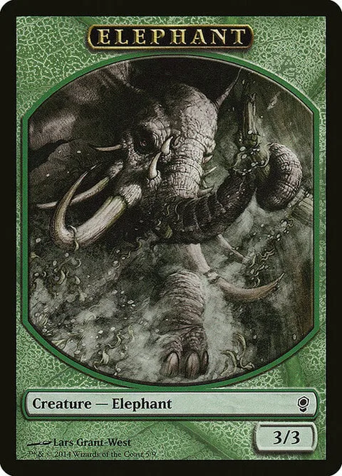 Elephant Token (Green 3/3)