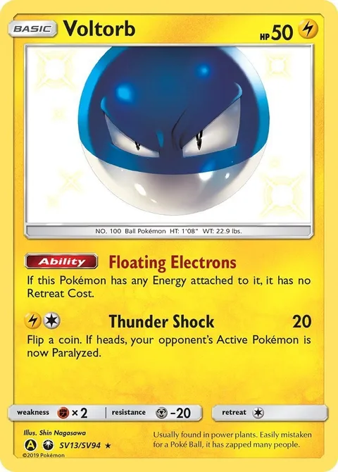 Voltorb [Floating Electrons | Thunder Shock]