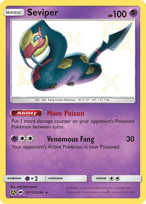 Seviper [More Poison | Venomous Fang]