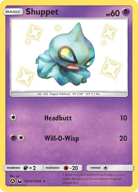 Shuppet [Headbutt | Will-O-Wisp]