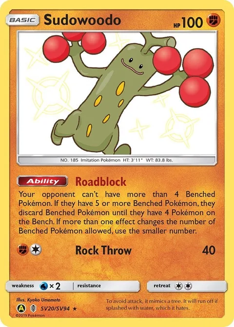 Sudowoodo [Roadblock | Rock Throw]
