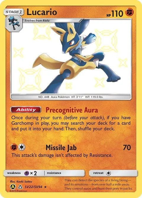 Lucario [Precognitive Aura | Missile Jab]