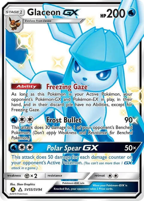 Glaceon GX [Freezing Gaze | Frost Bullet | Polar Spear GX]