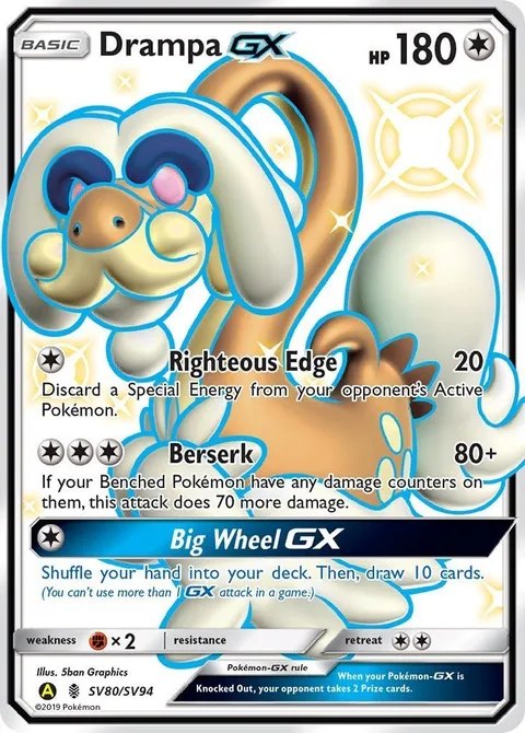 Drampa GX [Righteous Edge | Berserk | Big Wheel GX]
