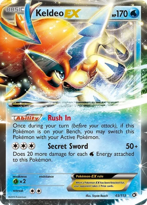 Keldeo EX [Rush In | Secret Sword]