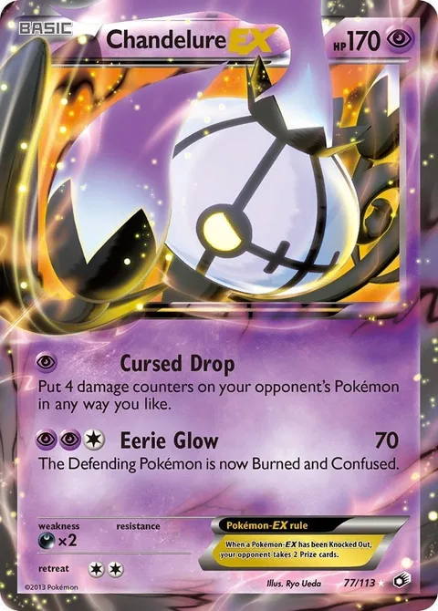 Chandelure EX [Cursed Drop | Eerie Glow]