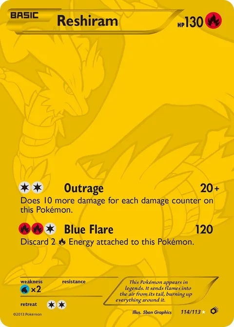 Reshiram [Outrage | Blue Flare]