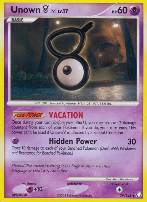 Unown [V] Lv.17 [VACATION | Hidden Power]