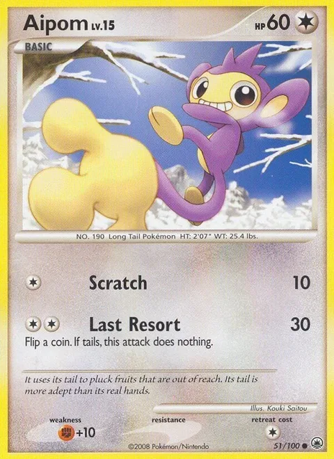 Aipom Lv.15 [Scratch | Last Resort]