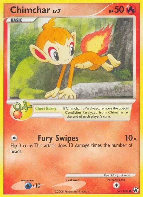Chimchar Lv.7 [Cheri Berry | Fury Swipes]