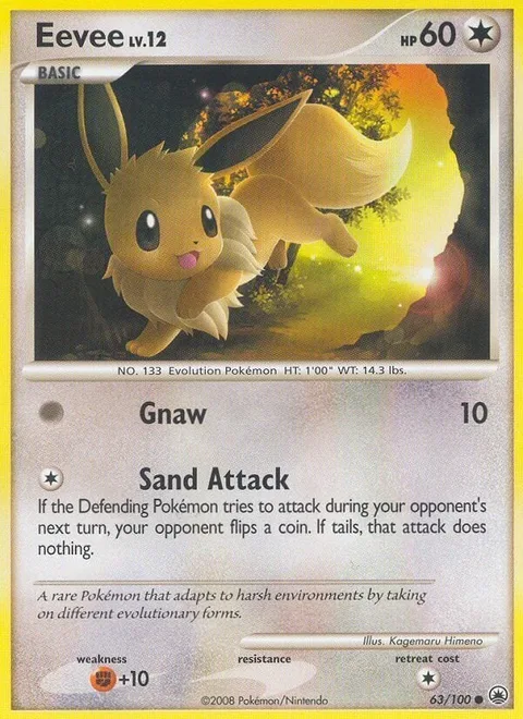 Eevee Lv.12 [Gnaw | Sand Attack]