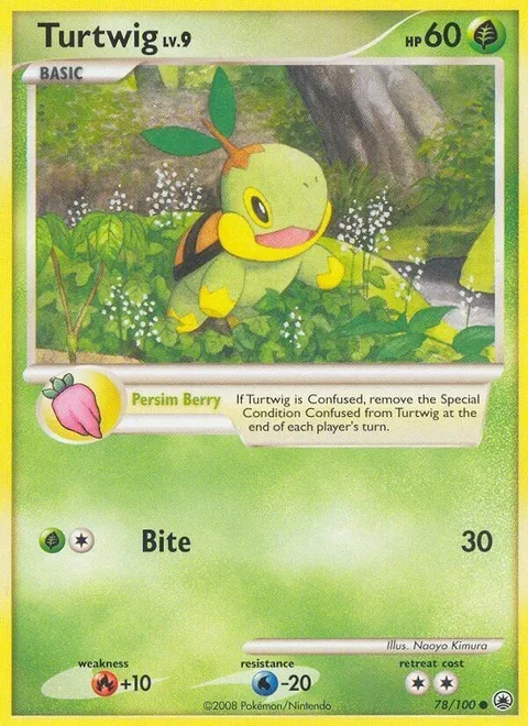 Turtwig Lv.9 [Persim Berry | Bite]